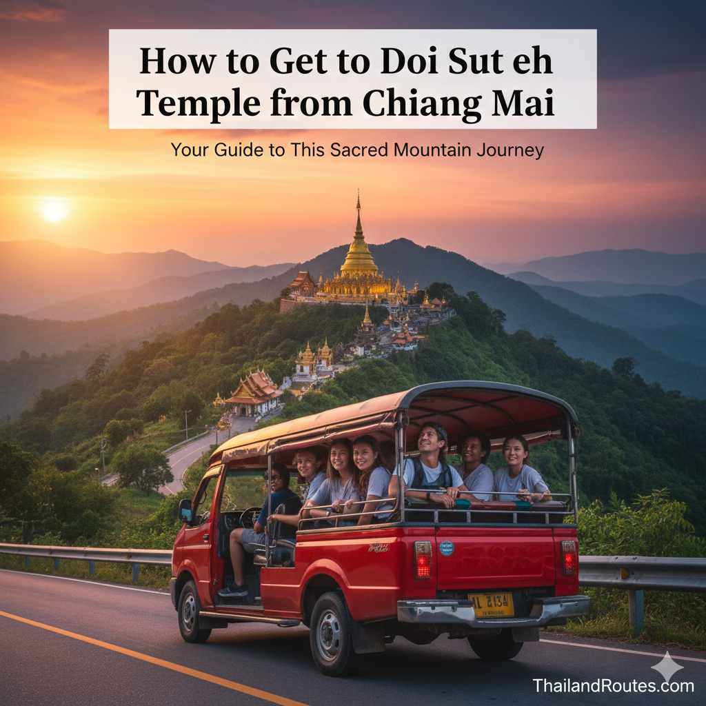 How to Get to Doi Suthep Temple from Chiang Mai: Complete Transportation & Travel Time Guide