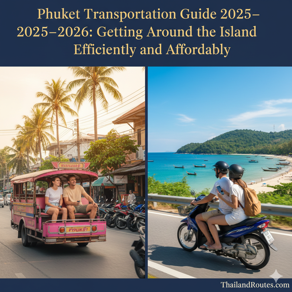 Phuket Transportation Guide 2025–2026: Getting Around the Island Efficiently and Affordably